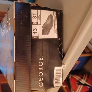 Men's George black dress shoes